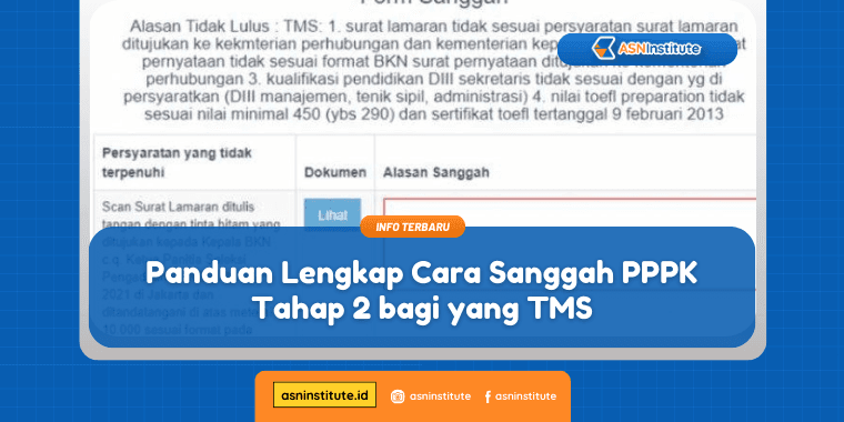 cara sanggah pppk